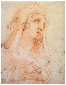 Młoda kobieta Maria Magdalena, koniec XVI lub początek XVII wieku autorstwa Hendrik Goltzius