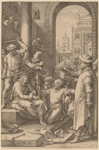 Chrystus ukoronowany cierniem autorstwa Hendrik Goltzius