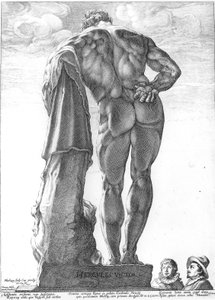Farnese Hercules autorstwa Hendrik Goltzius