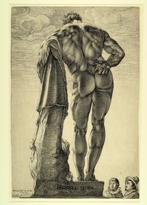 Farnese Hercules autorstwa Hendrik Goltzius