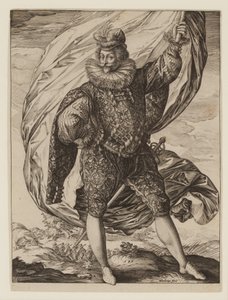 Posiadacz flagi Gerrit Pieters Ruicharer autorstwa Hendrik Goltzius