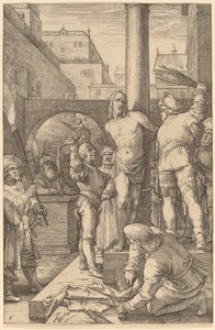 Biczowanie Chrystusa autorstwa Hendrik Goltzius