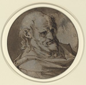 Głowa Apostoła autorstwa Hendrik Goltzius