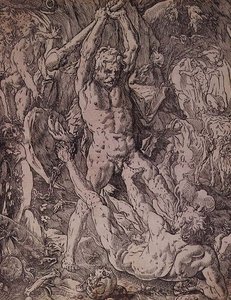 Herkules i Kakus autorstwa Hendrik Goltzius