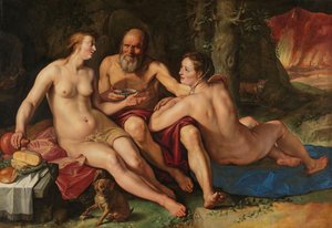 Lot i jego córki, 1616