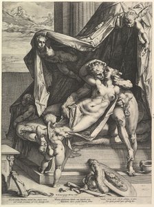 Mars i Wenus, 1588. autorstwa Hendrik Goltzius