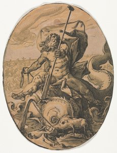 Neptun. autorstwa Hendrik Goltzius