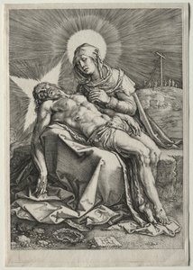 Pieta, 1596. autorstwa Hendrik Goltzius