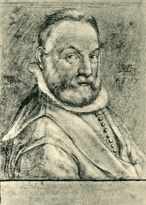 Portret mężczyzny z brodą, 1597, 1943. autorstwa Hendrik Goltzius