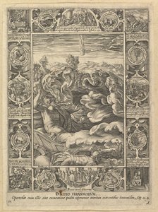 Punitio Malorum, z Alegorii wiary chrześcijańskiej, z Allego chrześcijańskiego i profanum....n.d. autorstwa Hendrik Goltzius