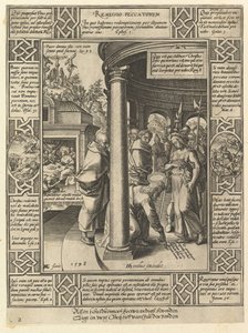 Remissio Peccatorum, z Alegorii chrześcijańskiego wyznania wiary, 1598. autorstwa Hendrik Goltzius