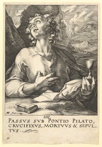 św. Jana, od Chrystusa, apostołów i św. Pawła z Credo, ca. 1589. autorstwa Hendrik Goltzius
