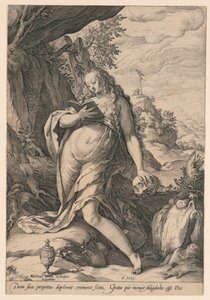 Św. Maria Magdalena Penitent autorstwa Hendrik Goltzius