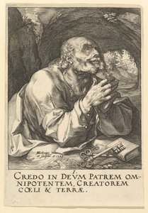 Św. Piotr od Chrystusa, Apostołów i Św. Pawła z Credo, 1589. autorstwa Hendrik Goltzius