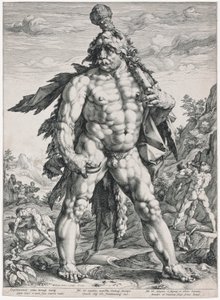 Wielki Herkules autorstwa Hendrik Goltzius