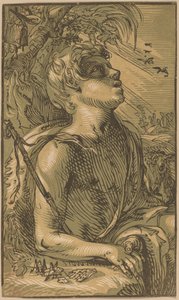 Młody św. Jan Chrzciciel autorstwa Hendrik Goltzius