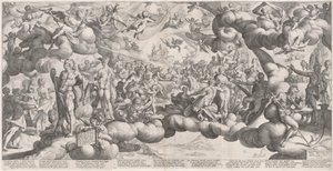 Wesele Kupidyna i Psyche autorstwa Hendrik Goltzius after Bartholomaeus Spranger