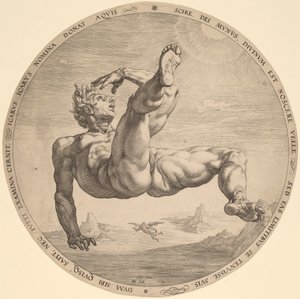Ikar autorstwa Hendrik Goltzius, after Cornelis Cornelisz van Haarlem