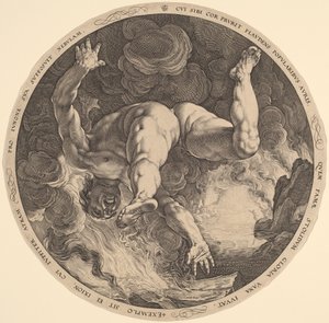 Ixion autorstwa Hendrik Goltzius, after Cornelis Cornelisz van Haarlem