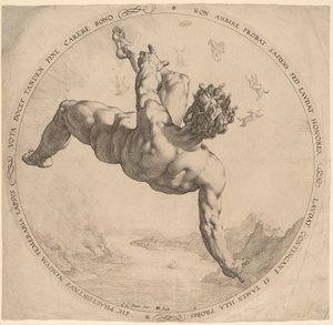 Faeton autorstwa Hendrik Goltzius, after Cornelis Cornelisz van Haarlem