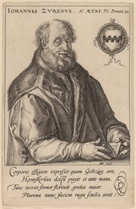 Johannes Zurenus (Jan van Zuren) autorstwa Hendrik Goltzius after Maerten van Heemskerck