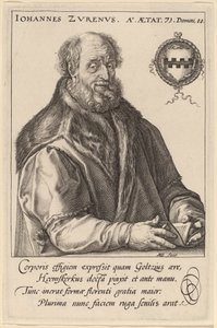 Johannes Zurenus (Jan van Zuren) autorstwa Hendrik Goltzius after Maerten van Heemskerck
