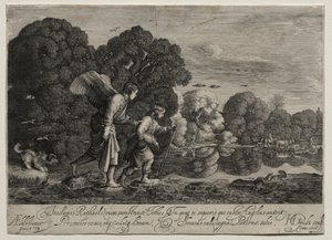 Tobiasz i Anioł (mały talerz)