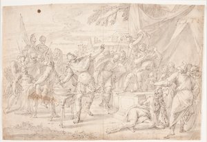 Mucius Scaevola autorstwa Hendrik Krock