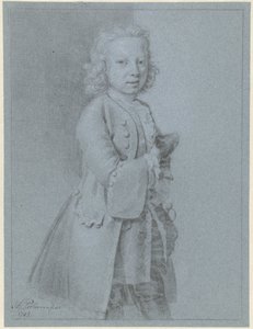 Portret stojącego chłopca
