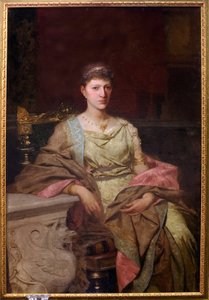 Portrait de la comtesse Tyszkiewicz (?). Peinture de Henryk Siemiradzki (1843-1902), huile sur toile autorstwa Henryk Siemiradzki