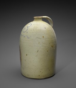 dzbanek, ok. 1886-1905 (kamionka glazurowana solą z kobaltem)