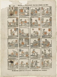 Tu masz swoje życie i biznes / Van Jan de Wasser i jego żona (tytuł na obiekcie) autorstwa Hendrik Walpot