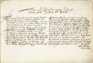 Hymn na cześć Gesiny ter Borch Na cześć den Deugden-rijcke i den Konstlivende Juff: Gesina ter Borch (tytuł na obiekcie) autorstwa Hendrik Wolfsen (signed by artist)