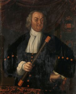 Hendrik Swaardecroon (1718-1725) Portret Hendrika Swaardecroona (Hendrick Zwaardecroon), Generalnego Gubernatora Holenderskich Indii Wschodnich autorstwa Hendrik van den Bosch