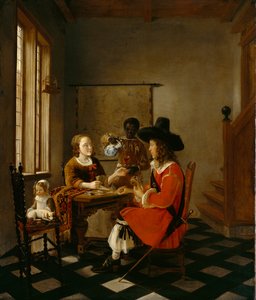 Gra w karty, ok.1660 autorstwa Hendrik van der Burch