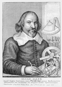 Elias Allen (ok. 1588-1653) rytowany przez Wencelausa Hollara (1607-77) (zdjęcie bw)