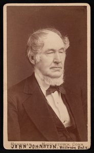 Portret Johna Johnstona 1806-1879, przed 1876 rokiem. autorstwa Hennigar Bros