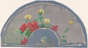 Wachlarz z makami autorstwa Henri-Charles Guérard