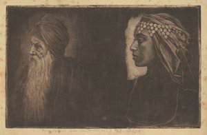 Salomon i Kleopatra autorstwa Henri-Charles Guérard