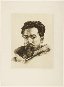 A Striker, ok.1888 (akwaforta i ruletka) autorstwa Henri Charles Guérard
