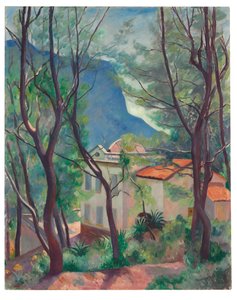 Dom na drzewach, Villecroze autorstwa Henri Charles Manguin