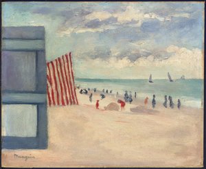 Plaża w Touquet autorstwa Henri Charles Manguin