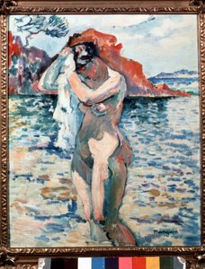Kąpiący się. autorstwa Henri Charles Manguin