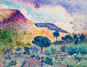 Pasmo górskie Maures autorstwa Henri-Edmond Cross