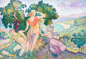 Wycieczkowicze autorstwa Henri-Edmond Cross