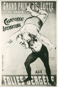 Henri G. Ibels: Grand Prix de Lutte de Paris ... (litografia) autorstwa Henri Gabriel Ibels