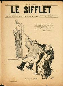 Gwizdek, numer 27, satyryczny w B&W autorstwa Henri Gabriel Ibels