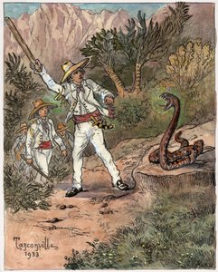 Atak węża autorstwa Henri Garnier Tanconville