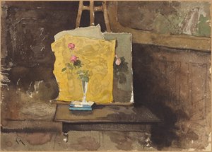 Kącik pracowni autorstwa Henri-Joseph Harpignies