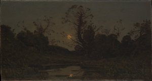 Wschód księżyca autorstwa Henri-Joseph Harpignies